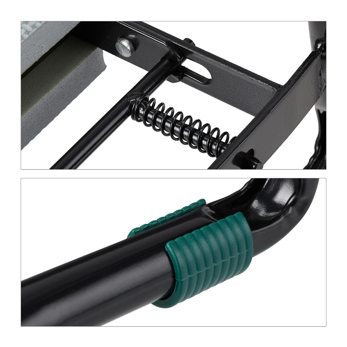 KNIEBANK - Multicolor, Textil/Metall (59/50/31.5cm) - Relaxdays