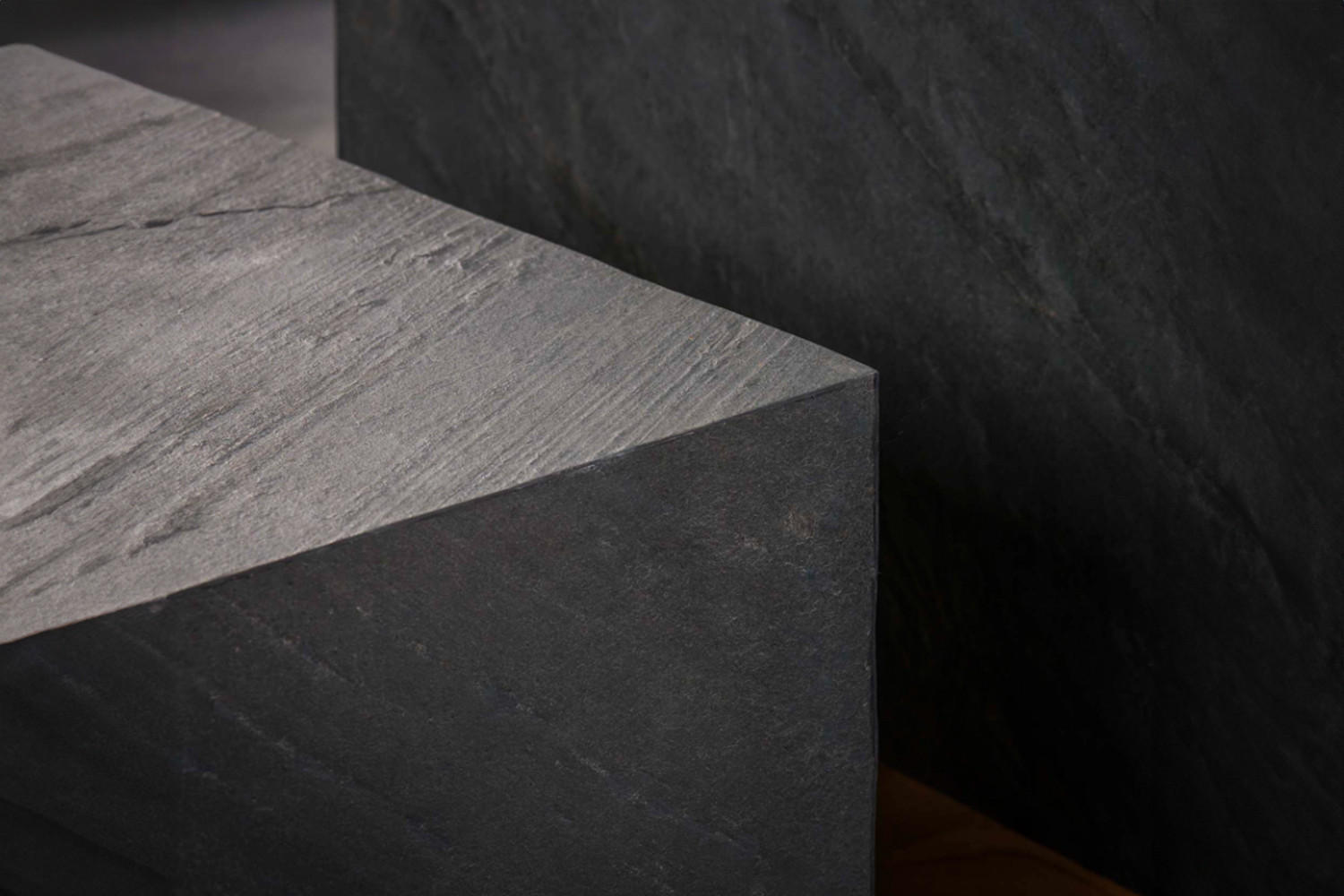 Thumbnail - Kawola Couchtisch-Set, Schwarz, Stein, Quadratisch, 58x40x58 cm, Wohnzimmer, Wohnzimmertische, Couchtische