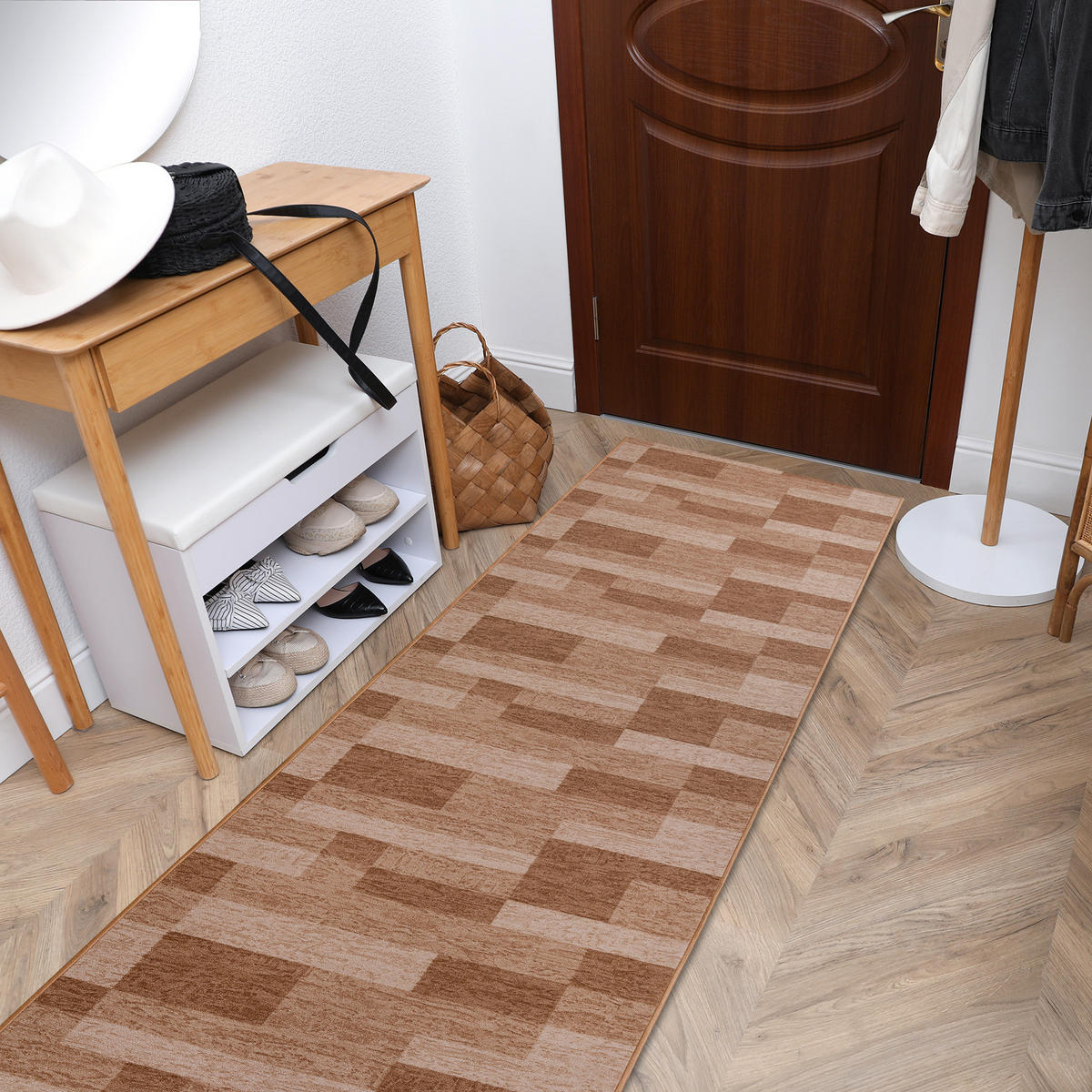 LÄUFER Antirutsch ICONA 100/400 cm - Beige, Textil (100/400cm) - rugsX