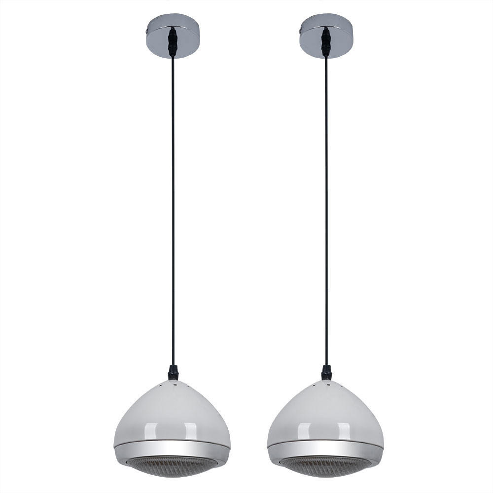 HÄNGELEUCHTE RIDER Metall Glas Weiß - Weiß, Glas (17/17/100cm)