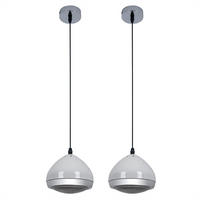 HÄNGELEUCHTE RIDER Metall Glas Weiß - Weiß, Glas (17/17/100cm)