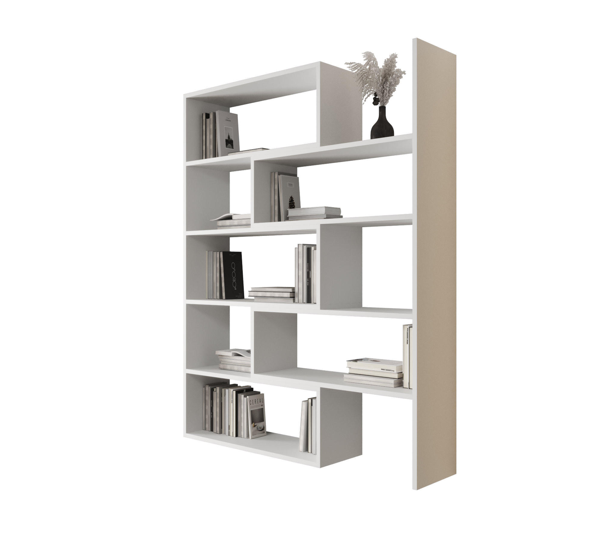 WANDREGAL LK 138 125 x 138 x 24 cmcm aus Holz in Weiß - Weiß, Holzwerkstoff (125/138/24cm) - O-Sofa