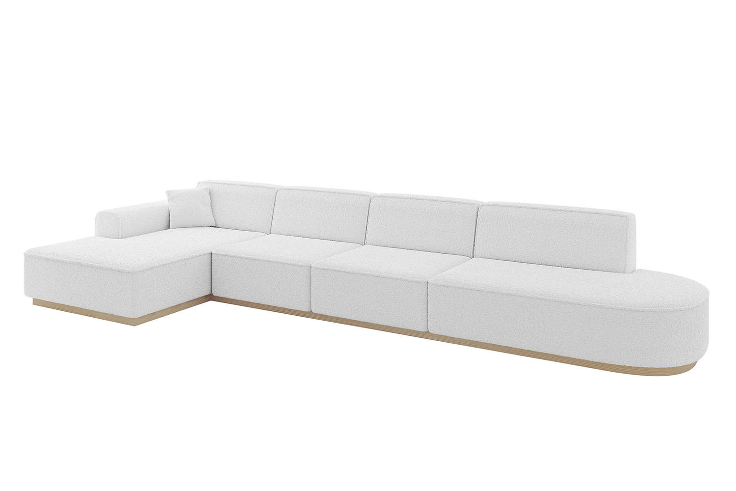 Altdecor Ecksofa Weiß 412x165 cm