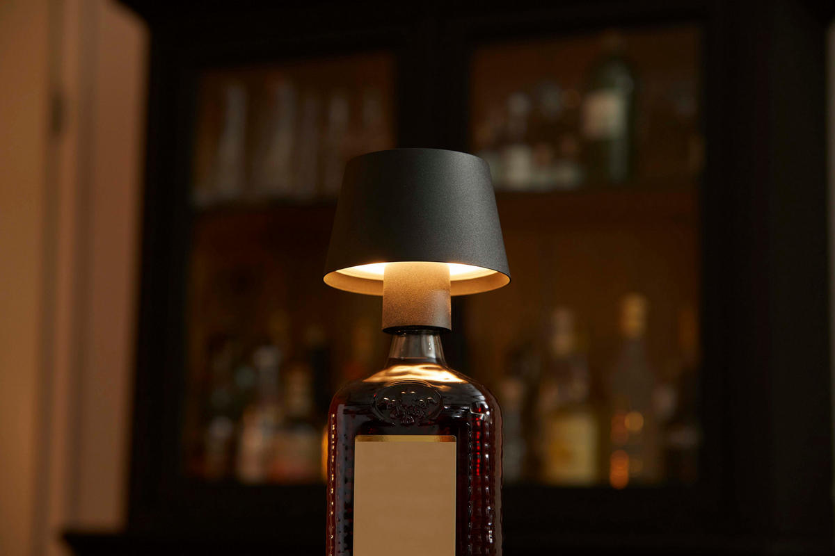 LED Tischlampe 3 in 1 Schwarz max. 45cm hoch - Schwarz, Metall (11/11/45cm) - Northpoint