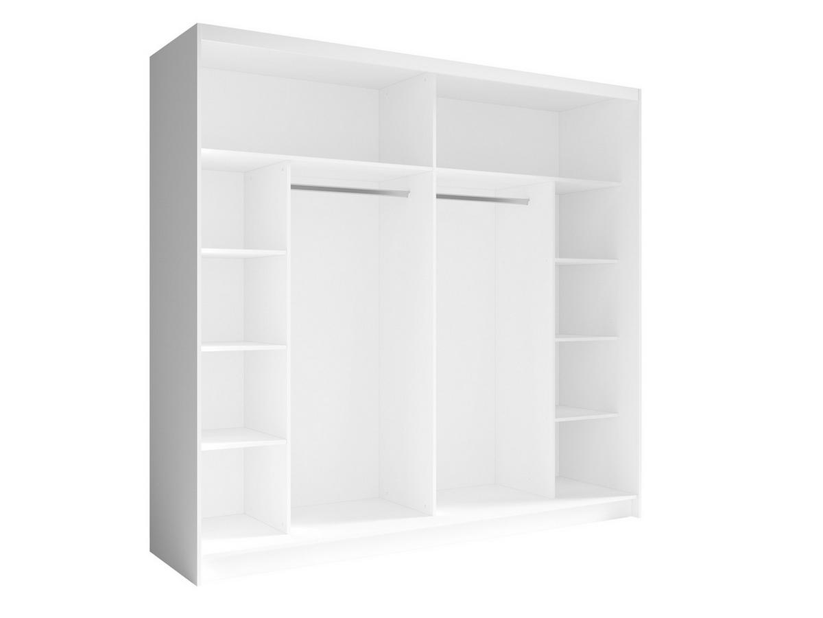 KLEIDERSCHRANK Weiß 230/215/62 - Weiß, Holzwerkstoff (230/215/62cm) - RAUMHIRSCH FURNITURE