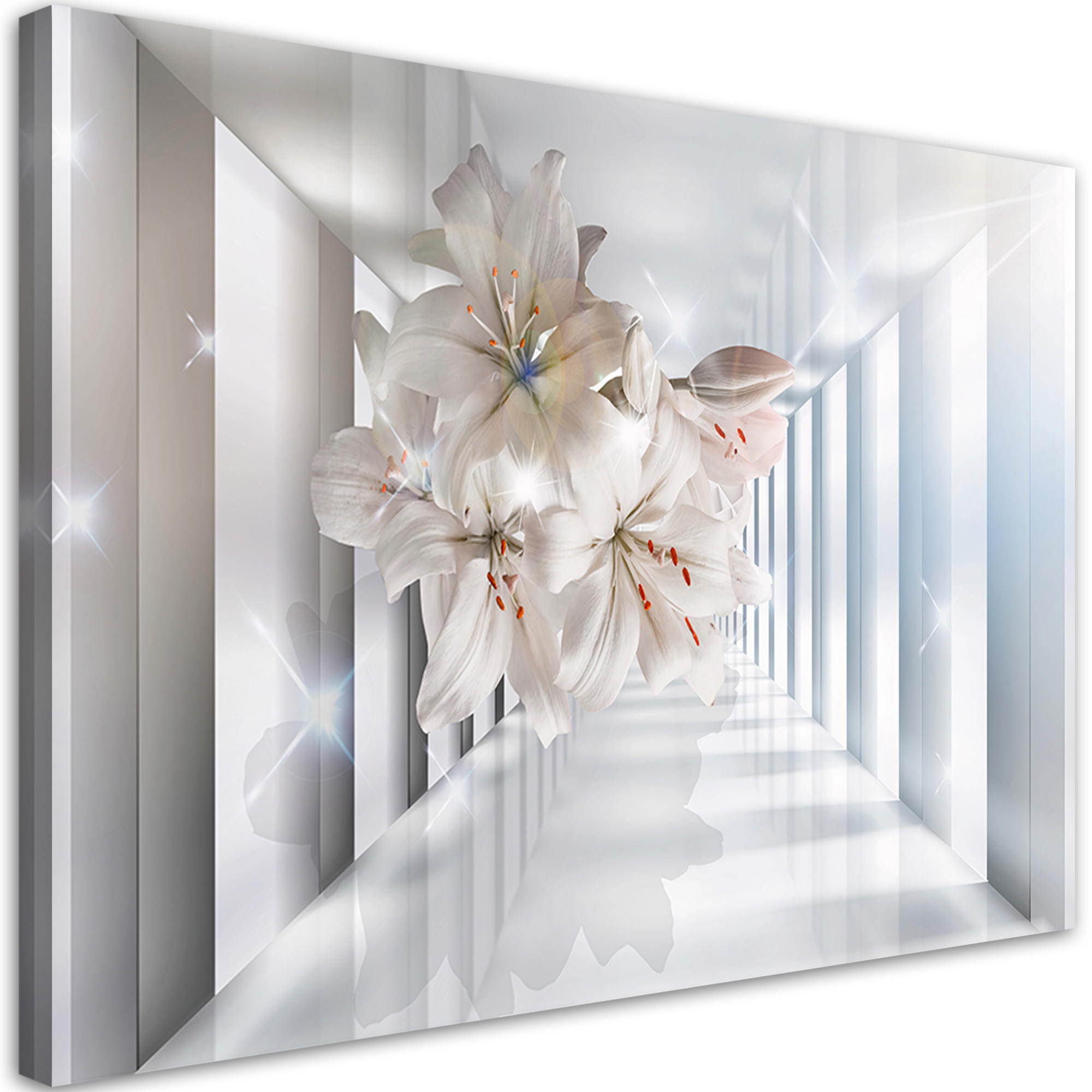 Feeby Leinwandbild Beige 60x40 cm