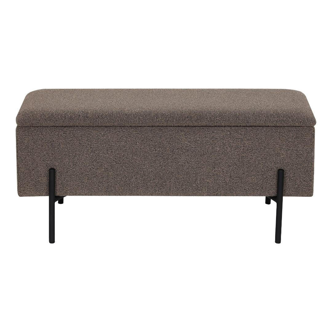 SITZBANK, Embla, Braun, Polyester, 37 x 95 x 43 cm - Braun, Textil (37/43/95cm) - ebuy24