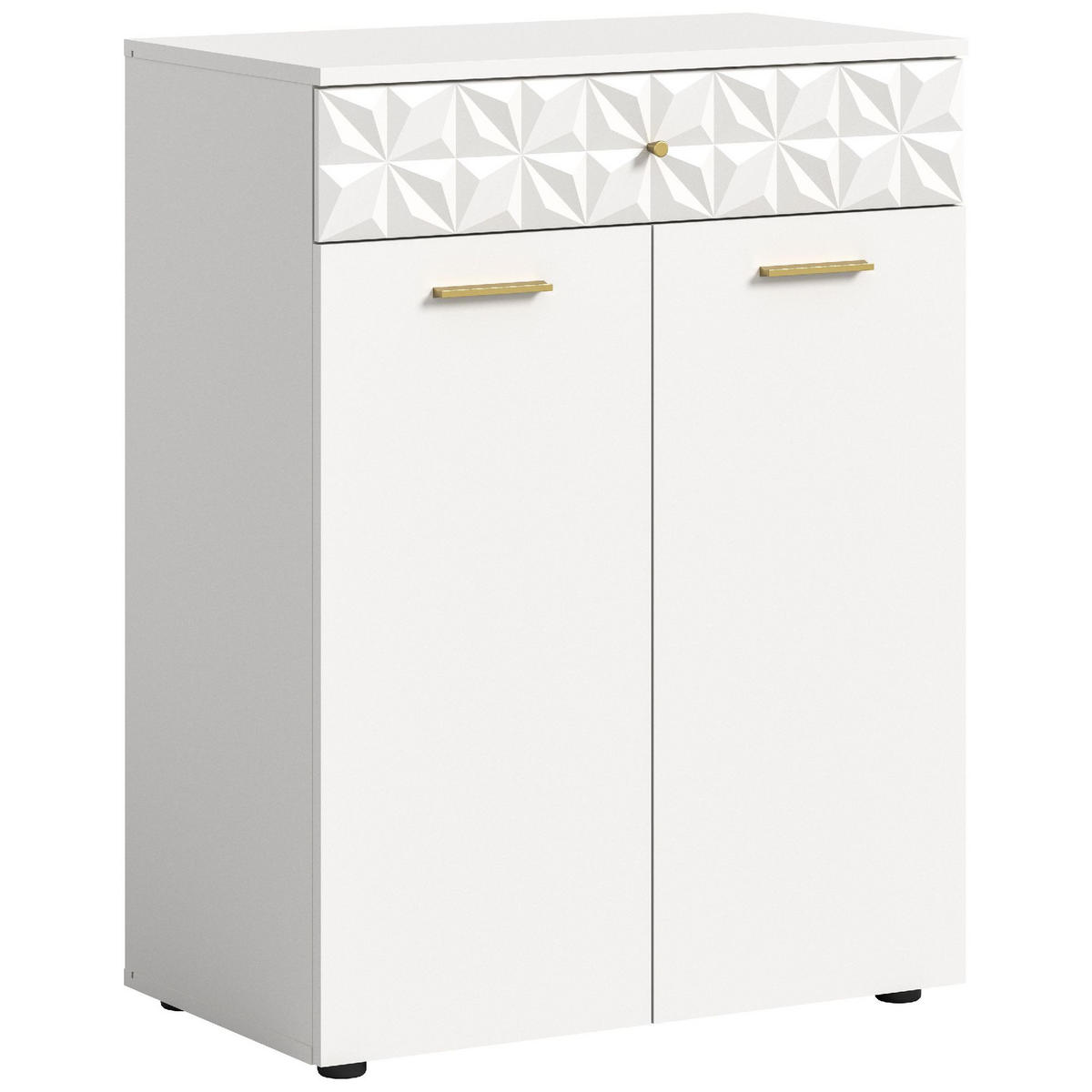KOMMODE Prisma 40/70/92 cm - Weiß, Holzwerkstoff (70/92/40cm) - Xonox