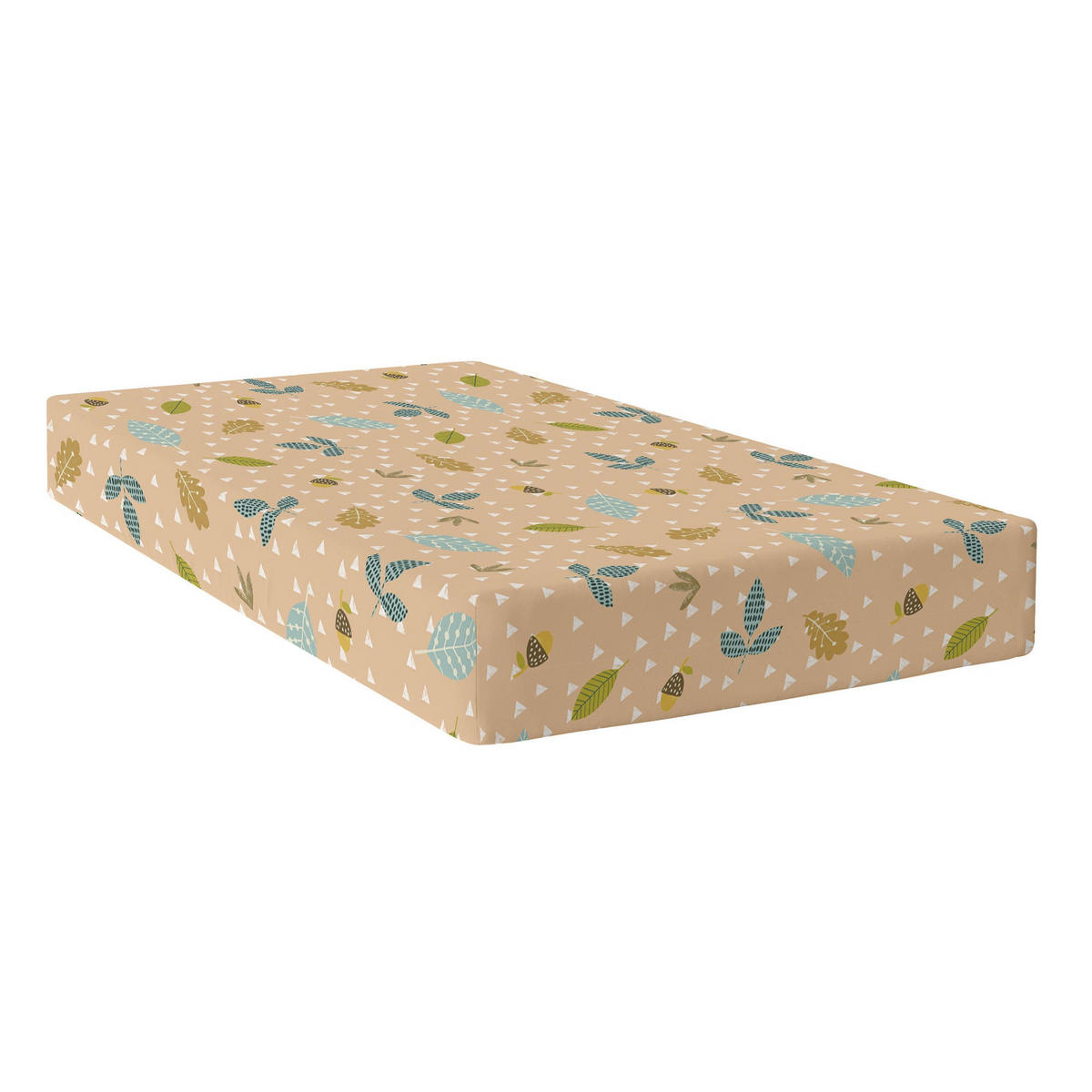 SPANNBETTTUCH harvestwood 105x200x32 cm mehrfarbig - Multicolor, Textil (105/200cm) - Happy Friday
