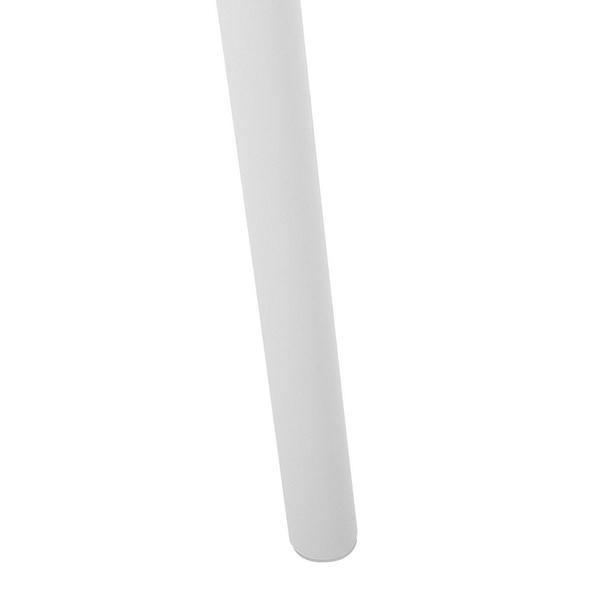 GARTENSTUHL 4er-Set Kunststoff weiß Pesaro - Weiß, Kunststoff (58/84/45cm) - Beliani