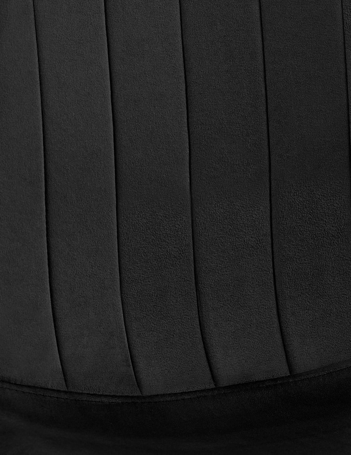 STUHL Metall Schwarz - Schwarz, Textil/Metall (45/88/54cm) - CLP
