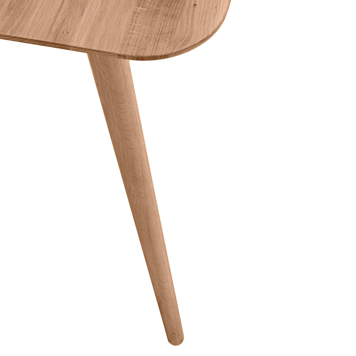 ESSTISCH - Massivholz - Eichefarben, Holz (90/180/75cm) - home24