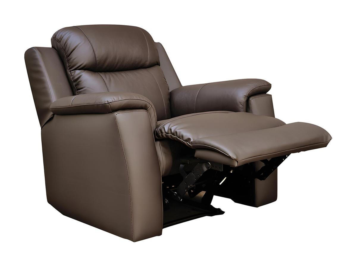 RELAXSESSEL Fernsehsessel Leder - Braun - EVASION - Braun, Leder (96/100/95cm) - Vente-Unique