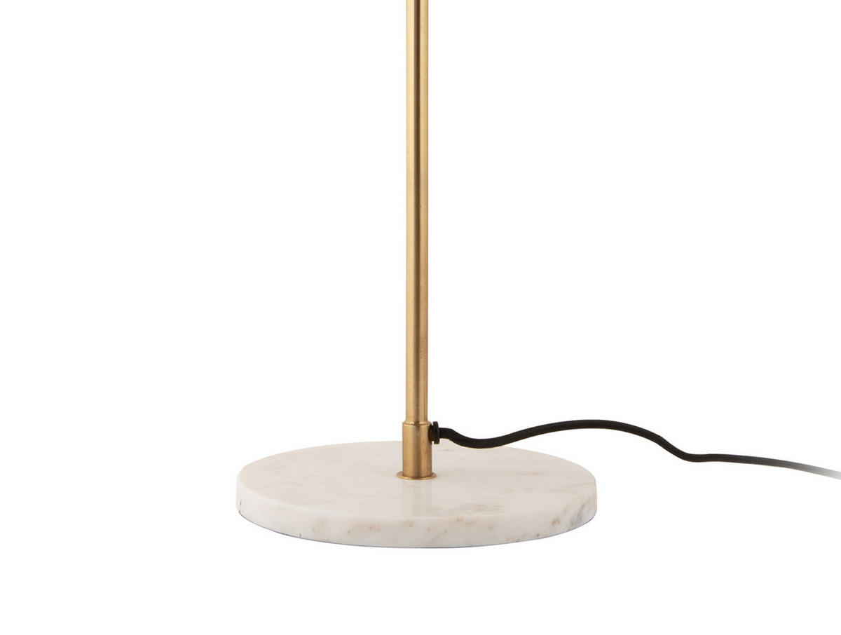 TISCHLAMPE Waved Dome 30/30/56 cm - Goldfarben, Metall (30/30/56cm) - Leitmotiv