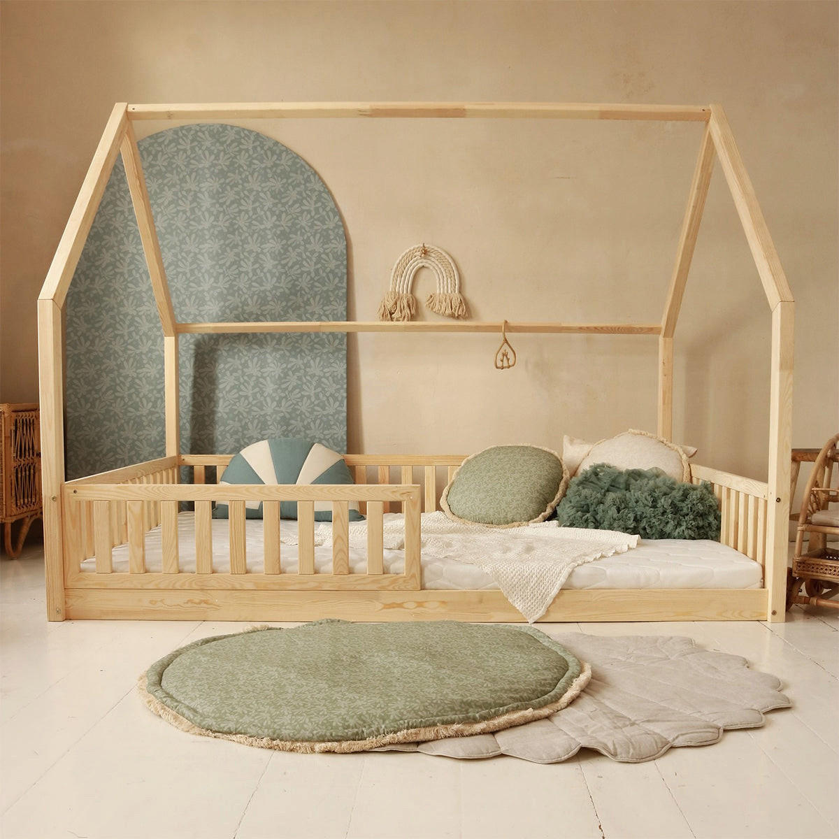HAUSBETT 140/200 Daisy Naturholz - Braun, Holz (140/200cm) - Petits-meubles