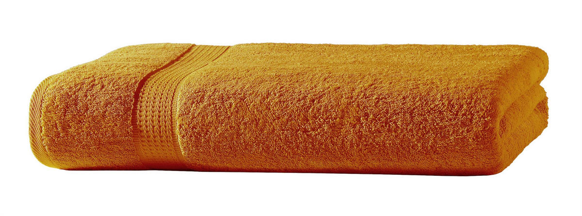 BADETUCH 100x150 cm Frottier Handtücher aus 100% Baumwolle, Orange 500g/m2 - Orange, Textil (100/150cm) - Carpe Sonno