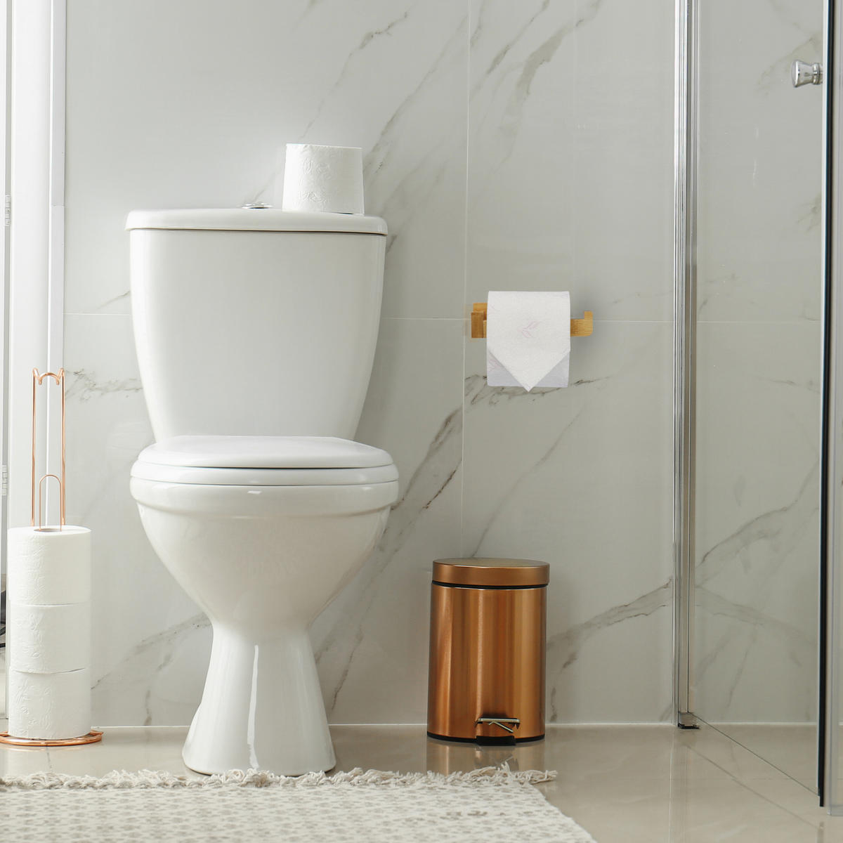 TOILETTENPAPIERHALTER - Hellbraun, Holz (14/4/9cm) - Relaxdays