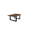 COUCHTISCH LUBIN - Walnussfarben/Schwarz, Holz/Metall (80/120/40cm) - SAM