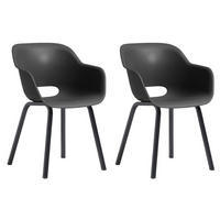 GARTENSTUHL Noa 2er-Set - Schwarz, Kunststoff (57/55cm) - Keter