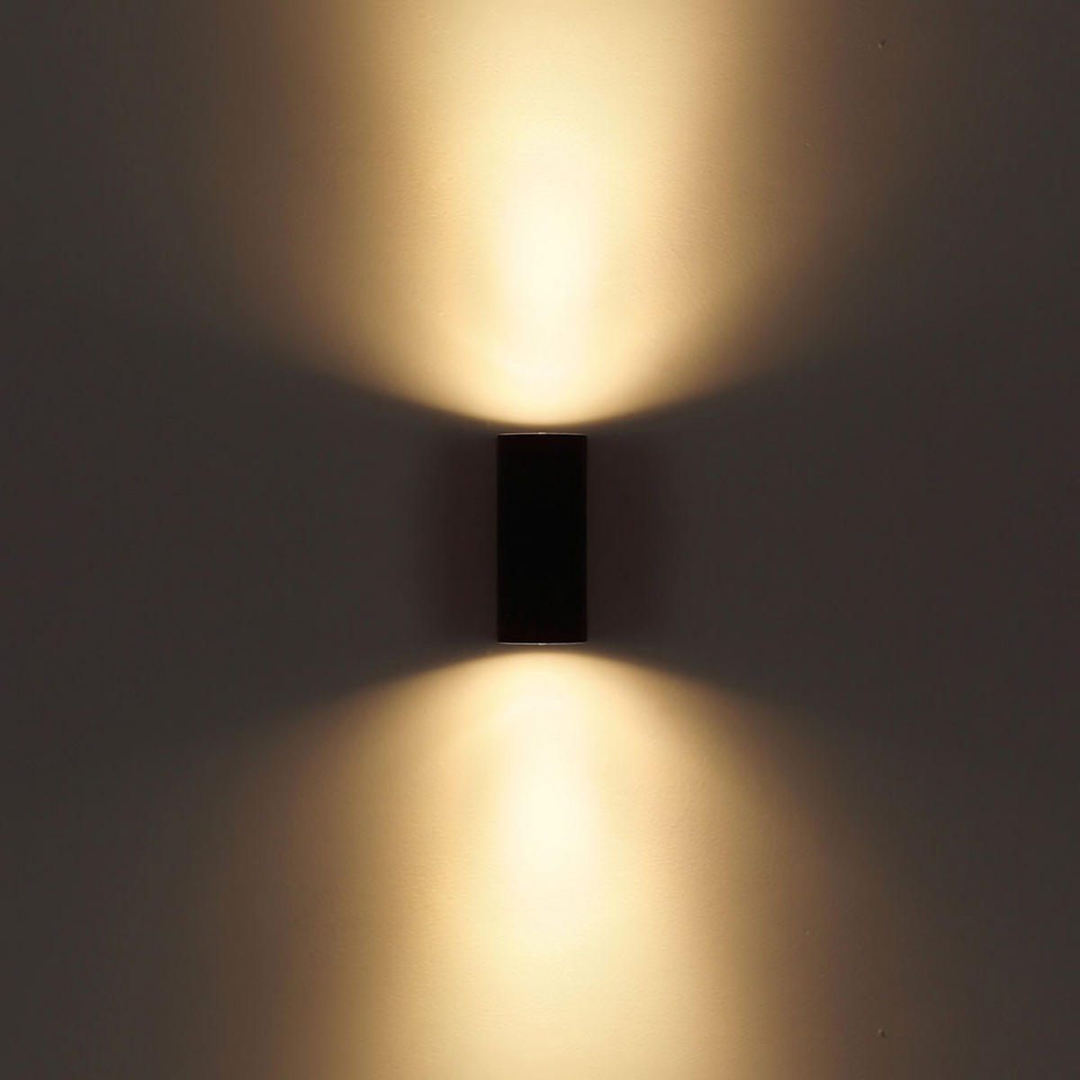 WANDLEUCHTE Up & Down Anthrazit - Anthrazit, Glas (6.8/15/9.2cm) - Globo Lighting