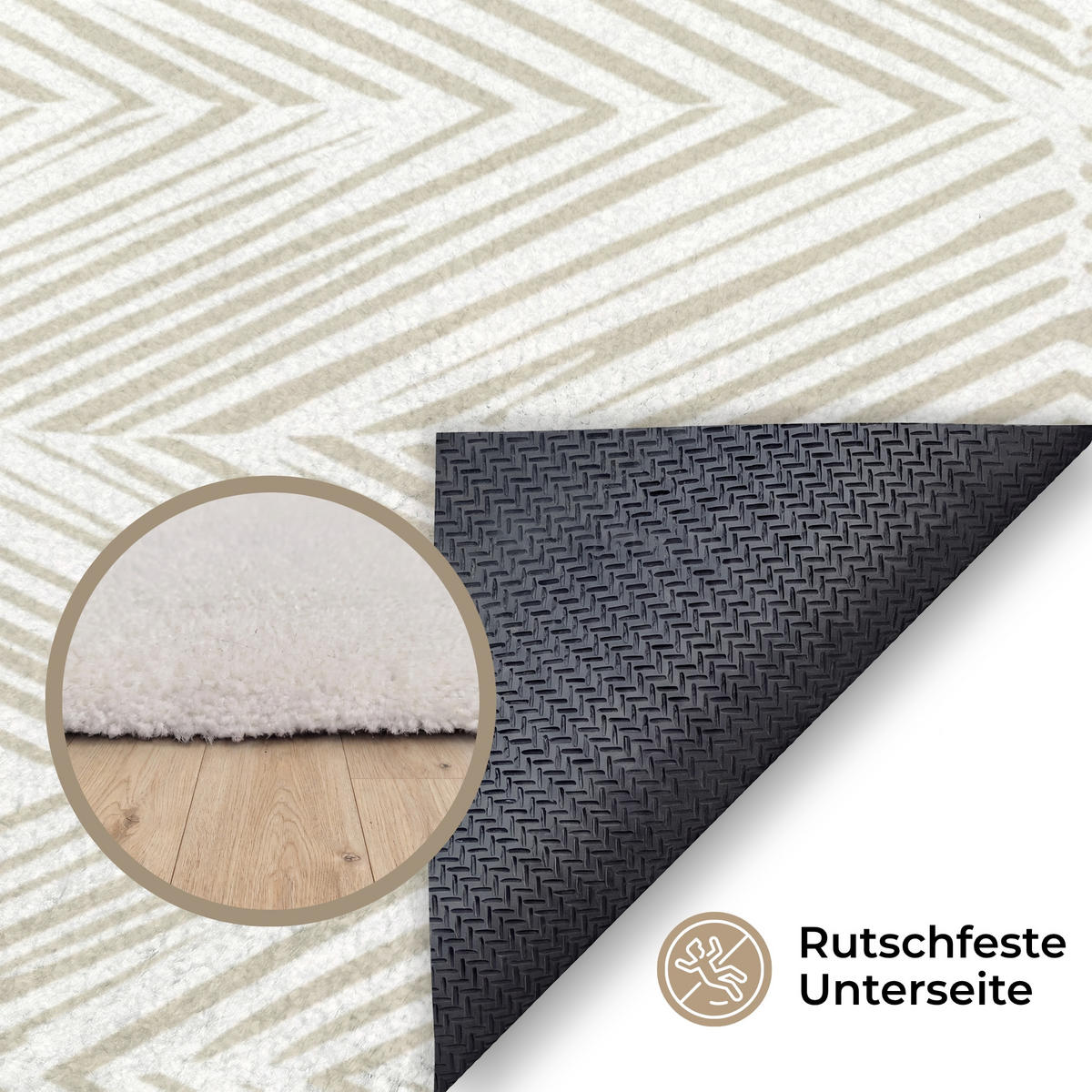 KOBERCE - Abstraktné - Diamanty - Béžová - 140x200 cm - béžová, textil/plast (140/0.4cm) - OnlyWow