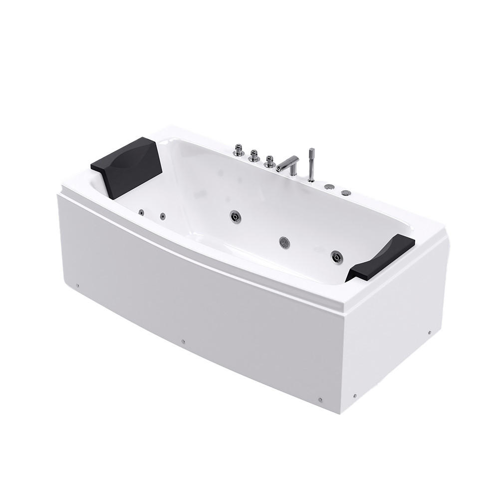 WHIRLPOOL NOOR - Weiß, Keramik (173/84/80cm) - Home Deluxe