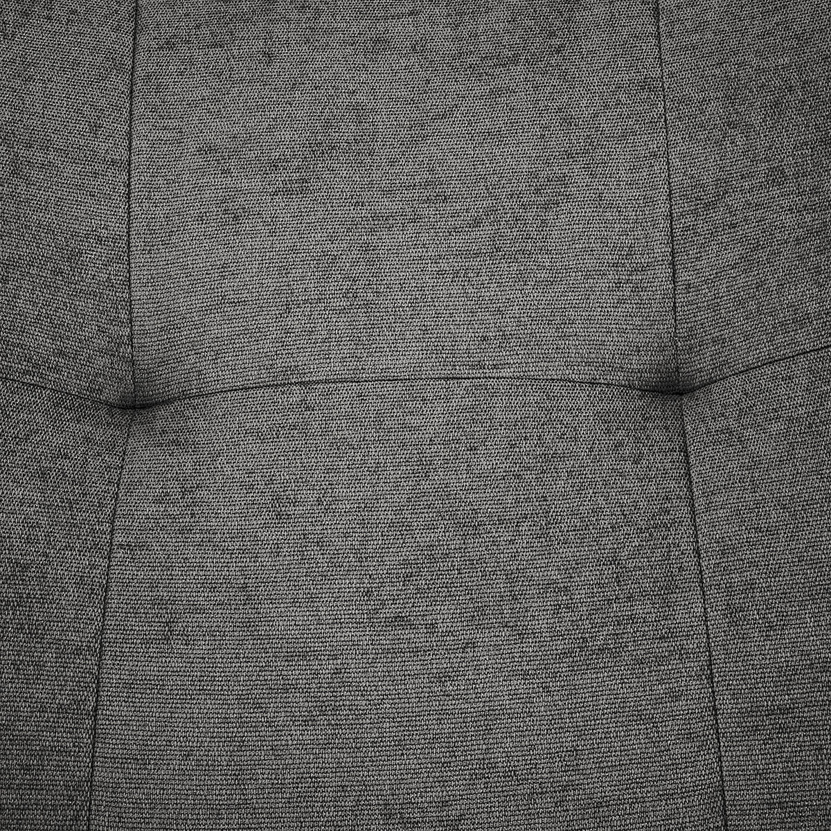 POLSTERHOCKER - Schwarz/Grau, Textil/Metall (67/47/50cm) - home24