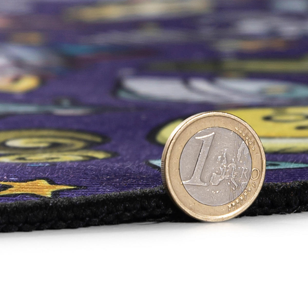 KINDERTEPPICH Bambini Cosmo Mazovia Rund Ø100cm Marineblau Weltraum Kurzflor - Dunkelblau, Textil (100/100cm) - Mazovia