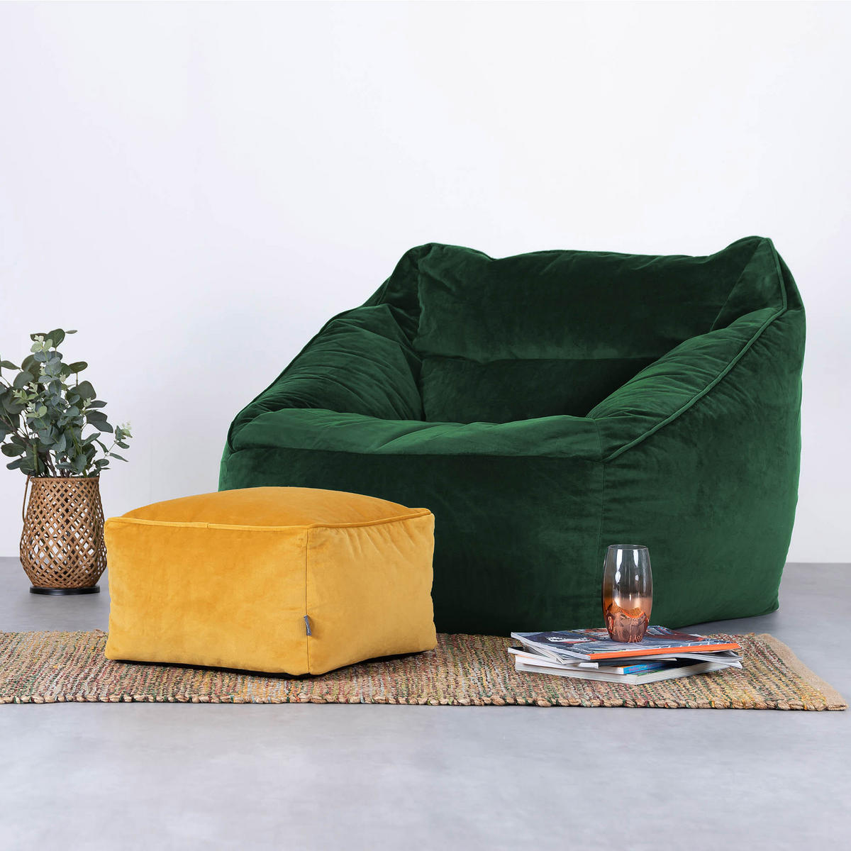 SITZPOUF Amara - Gelb, Kunststoff (42/24/42cm) - icon