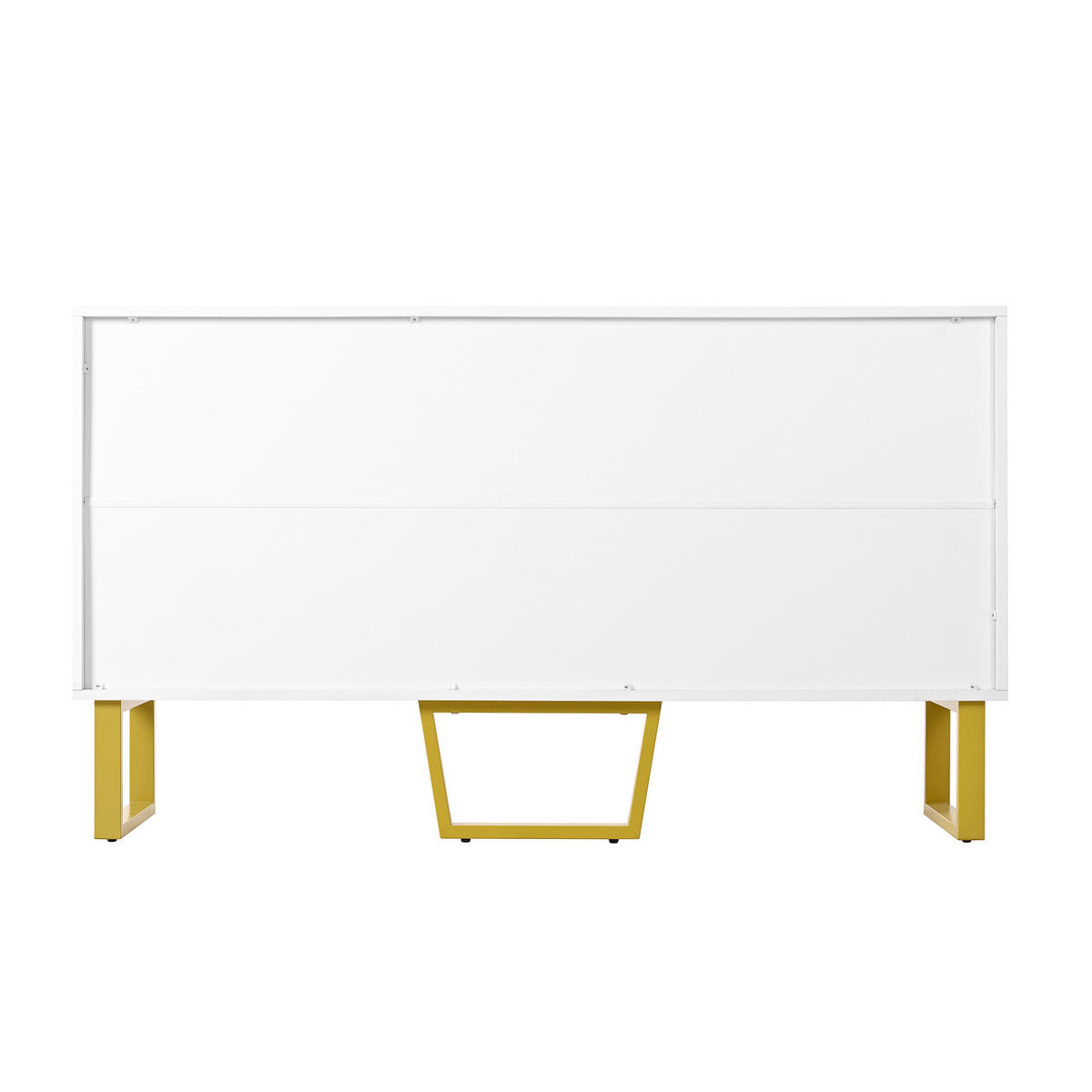 SIDEBOARD 140/40/80 cm Weiß aus MDF mit Hochglanzoptik - Weiß, Holzwerkstoff (140/80/40cm) - OKWISH