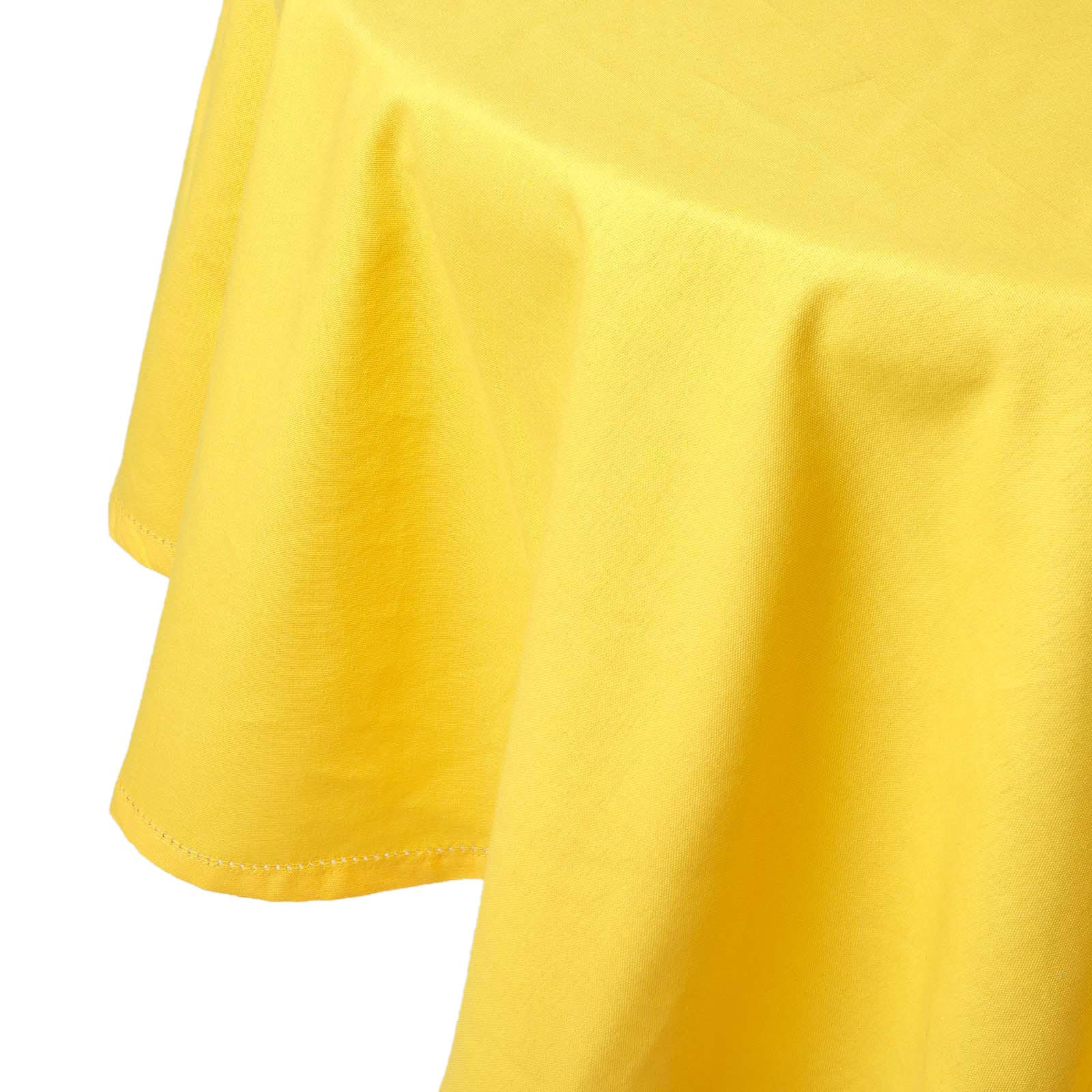 TISCHDECKE gelb rund 178 cm, 100% Baumwolle - Gelb, Textil (178/178cm) - Homescapes