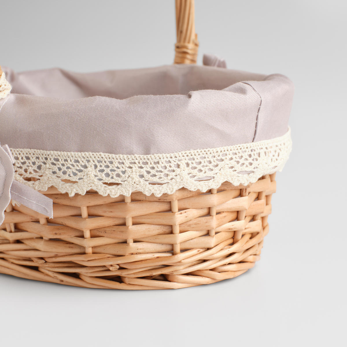 KORB MIT HENKEL Harti - Braun, Naturmaterialien (18/27/24cm) - home&you