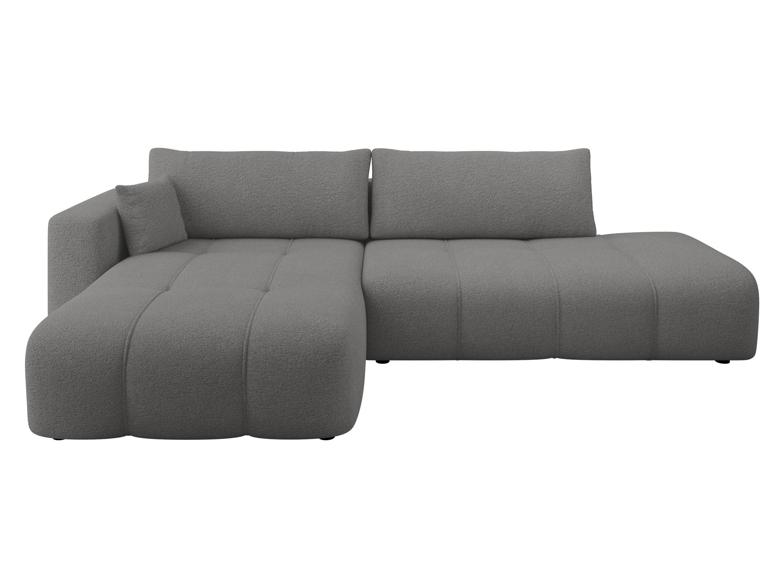 ECKSOFA Furyn O, Seite: Links - Greige/Schwarz, Holzwerkstoff/Kunststoff (262/145cm) - MIRJAN24