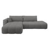 ECKSOFA Furyn O, Seite: Links - Greige/Schwarz, Holzwerkstoff/Kunststoff (262/145cm) - MIRJAN24