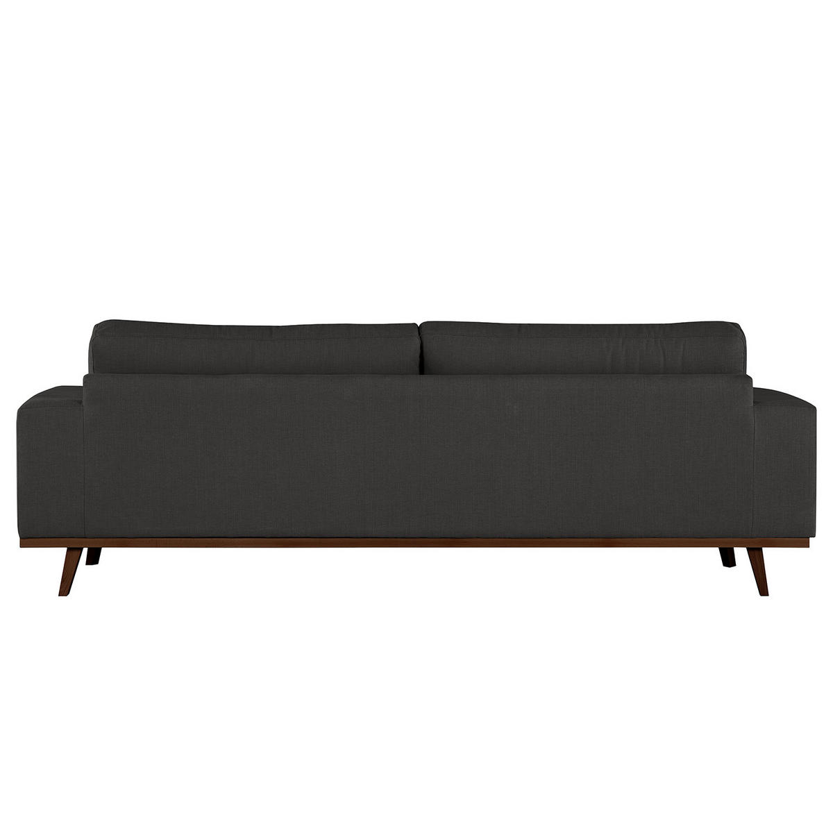 3-SITZER SOFA - Anthrazit/Buchefarben, Buchenholz/Textil (237/81/88cm) - home24
