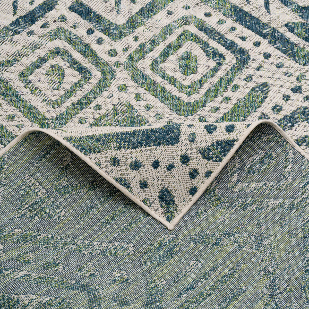 IN- UND OUTDOOR TEPPICH CARPETTO VINTAGE - Creme, Textil (120/170cm) - Pergamon