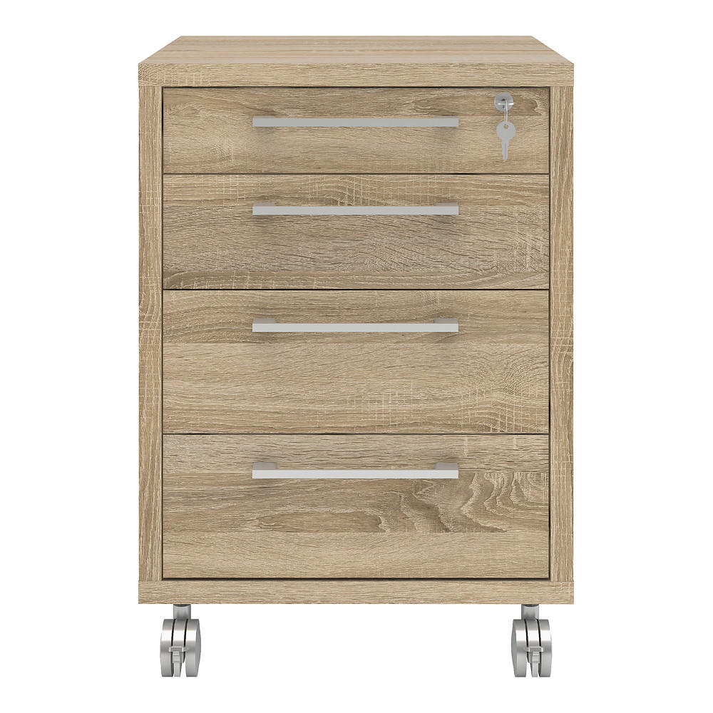 ROLLCONTAINER Eiche Dekor - Eiche Wotan, Holzwerkstoff (48/68/49cm) - ebuy24