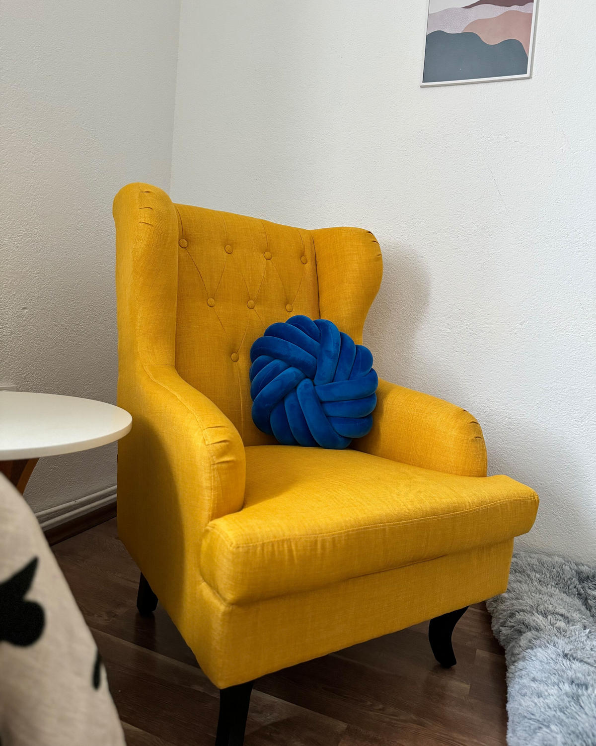 DEKORATIVNÍ POLŠTÁŘ Námořnicky modrý 30/30 cm Akola - tmavě modrá, textil (30/30cm) - Beliani