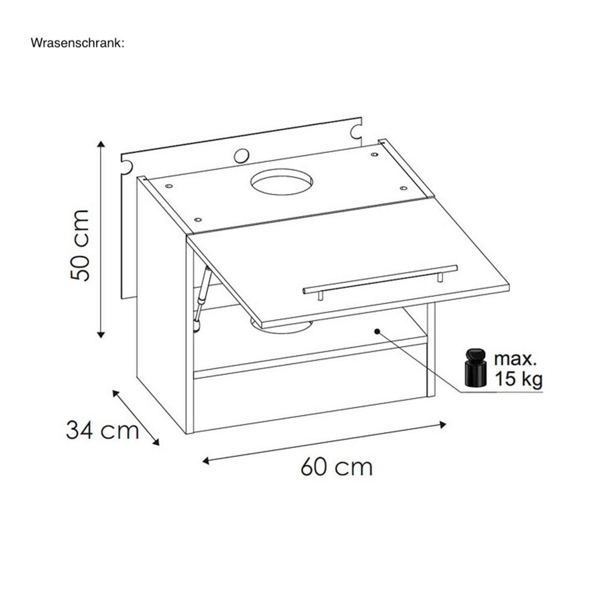 KÜCHENLEERBLOCK Bonn Weiß / Weiß Matt, Arbeitsplatte Eiche Sonoma 10-teilig - Weiß, Holzwerkstoff/Metall (204/204/124cm) - Feldmann-Wohnen