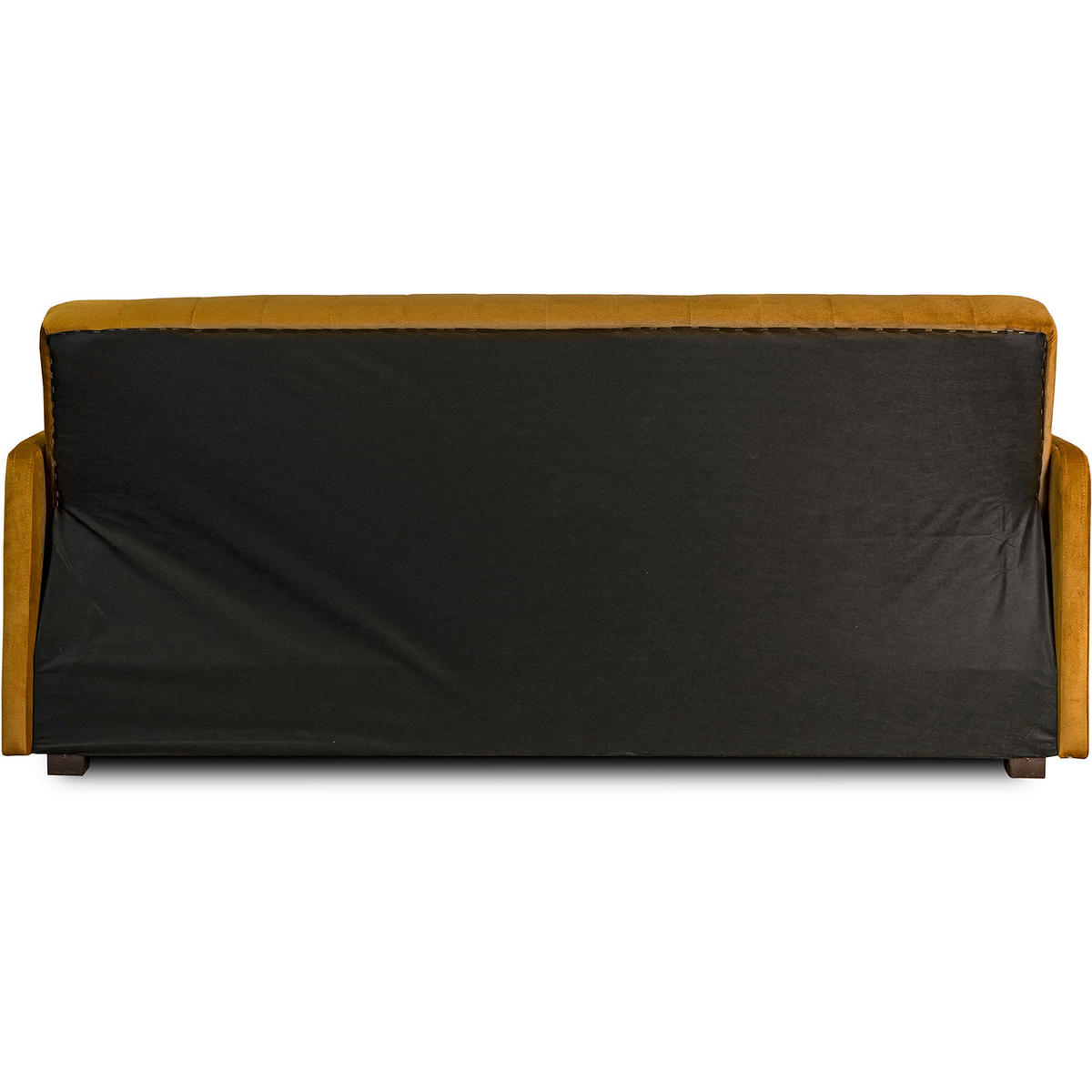 SCHLAFSOFA PORTO Schlaffunktion Samt Senfgelb - Gelb, Holz/Textil (198/88/86cm) - makarowski meble