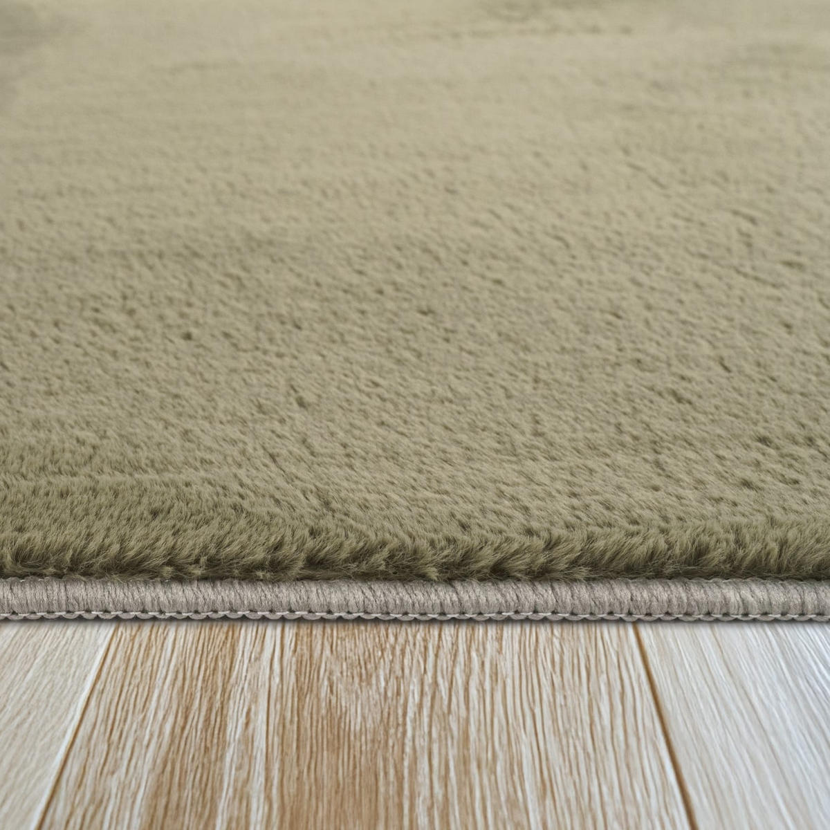 HOCHFLORTEPPICHE Grün Ø 160 cm - Grün, Kunststoff (160/160cm) - TT Home