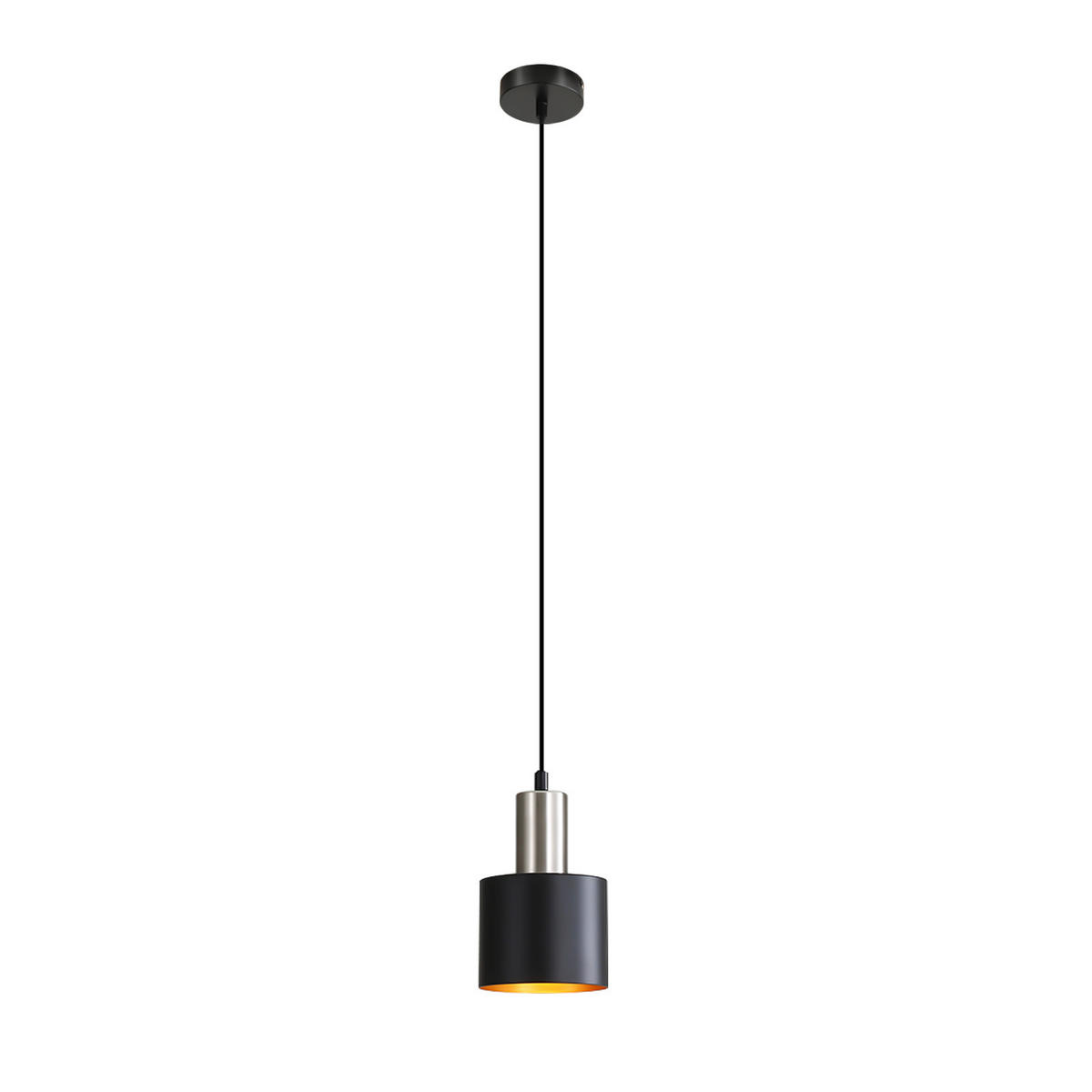 HÄNGELEUCHTE Markowitz 10/10/173.5 cm - Schwarz, Metall (10/10/173.5cm) - Nettlife