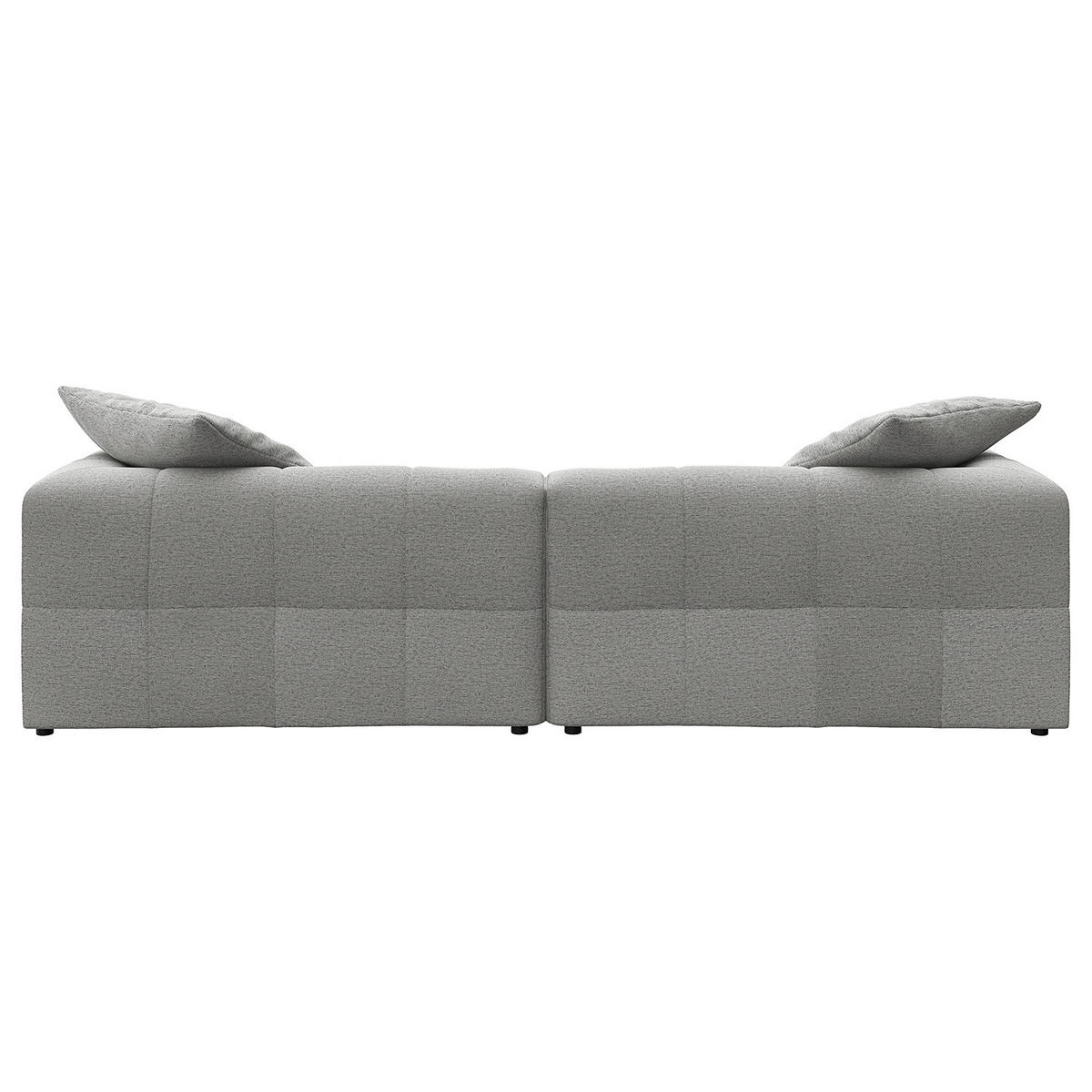 BIGSOFA - Hellgrau, Holz/Kunststoff (272/70/126cm) - home24