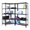 MEGA Deal 1x Eckregal + 1x Schwerlastregal MULI | HxBxT 180x180x30cm | Fachlast 200kg | Anthrazit - Anthrazit, Metall (180/180/30cm) - PROREGAL