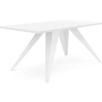 ESSTISCH Vance rechteckig, Weiß 120/60/48 cm - Weiß, Holzwerkstoff/Metall (60/120/48cm) - WFL GROUP