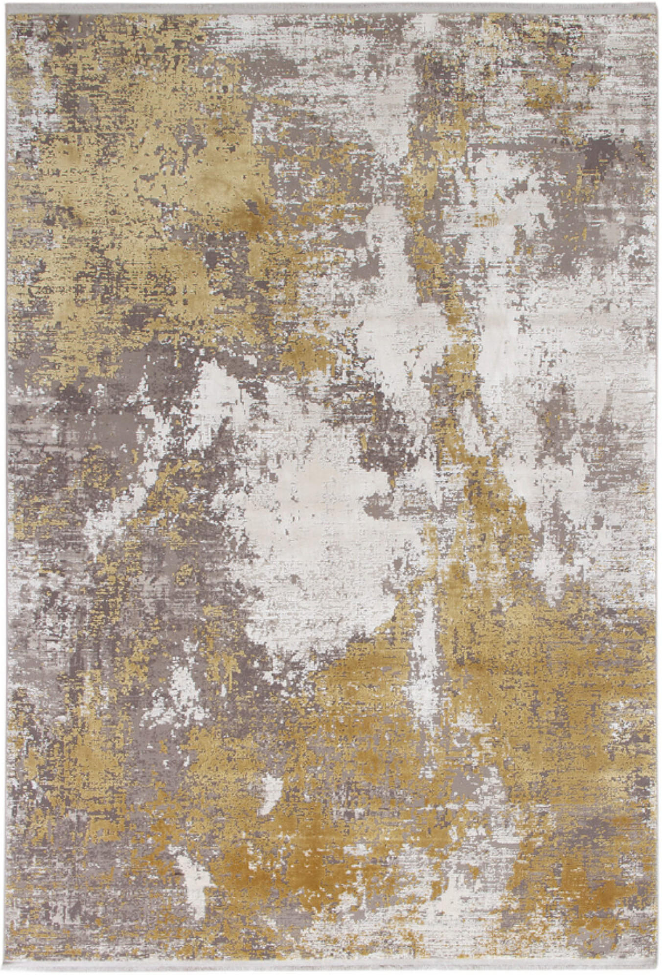 TEPPICH modern Wohn-/Schlafzimmer Viskose LINCOLN Gelb 200x300 cm - Gelb, Textil (200/300cm) - Novatrend