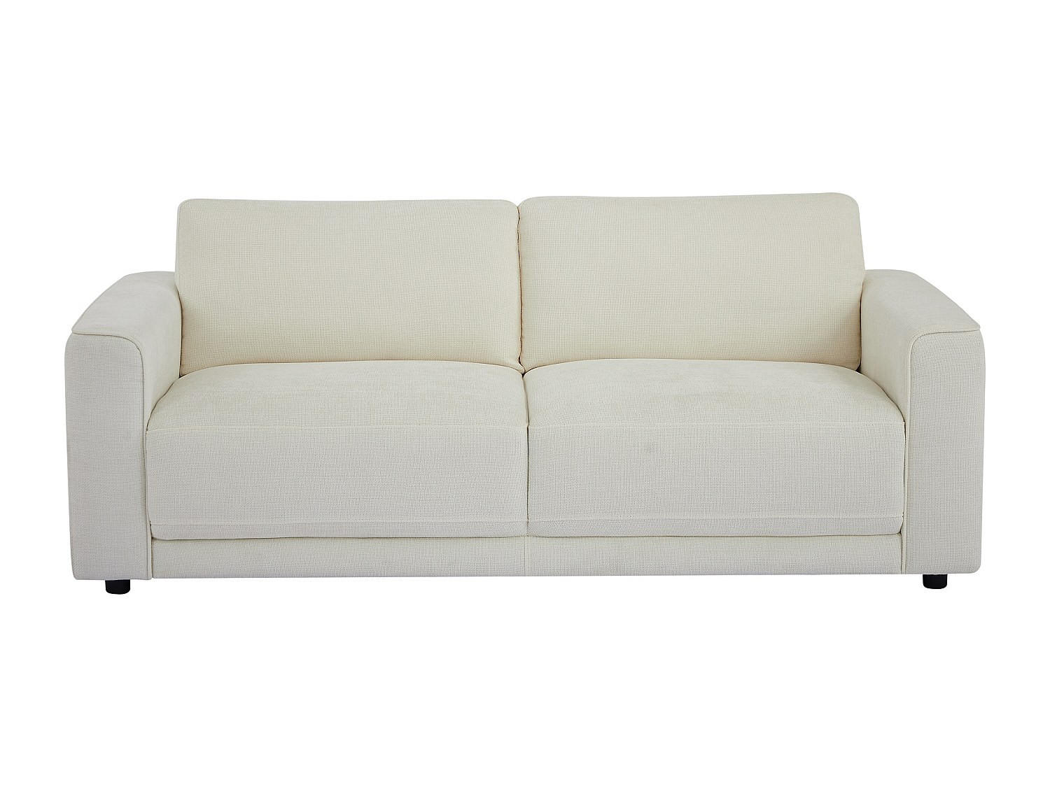 SOFA - 3 Personen - stoff - gebrochenes weiß Netuso - Weiß, Textil (200/82/89cm) - Vente-Unique