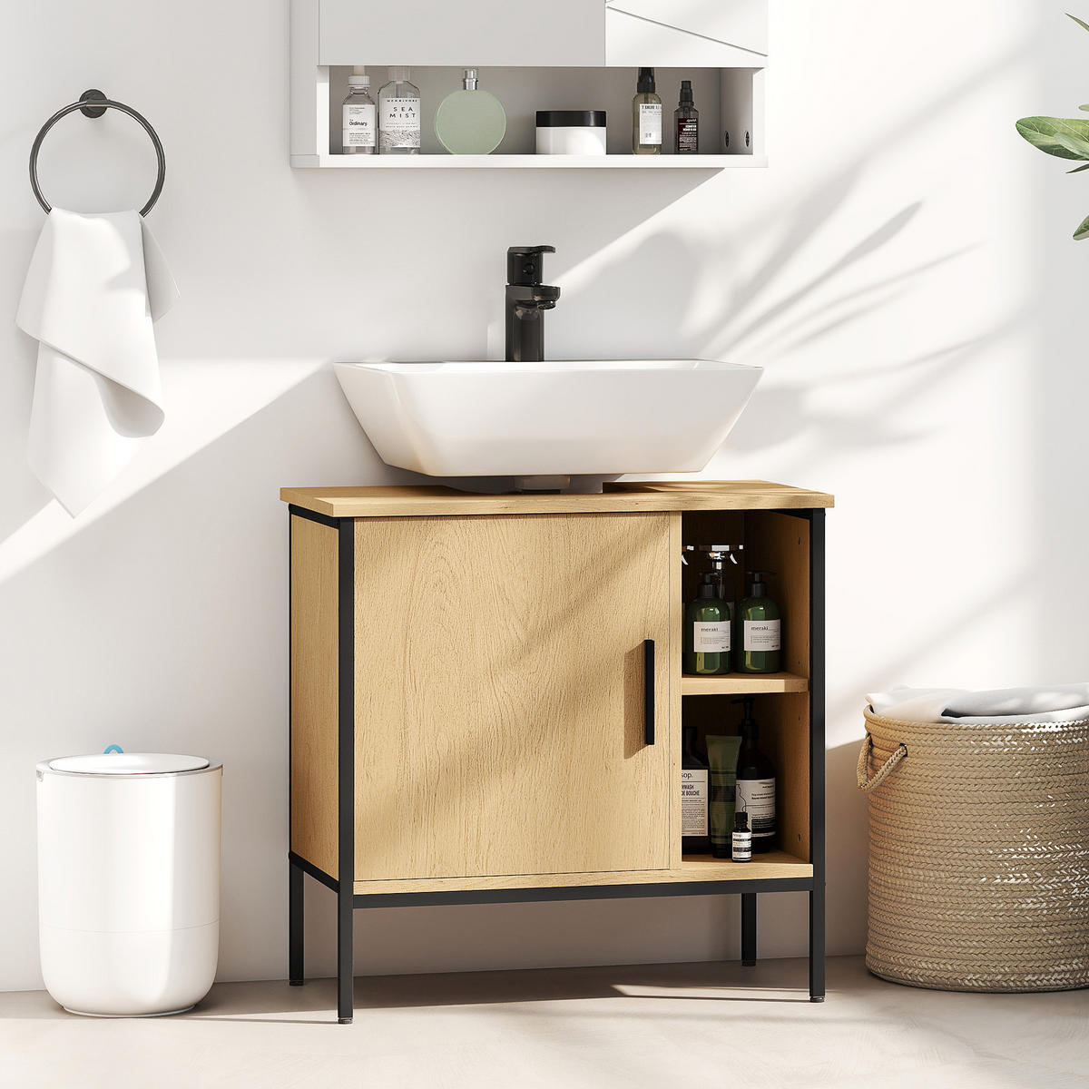 HÄNGESCHRANK Eiche 1 Stück - Beige, Metall (60/59.5/30cm) - GiPP