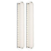 LED WANDLEUCHTE Metall Chrom Silber - Silberfarben, Glas (8/6/47cm) - Globo Lighting