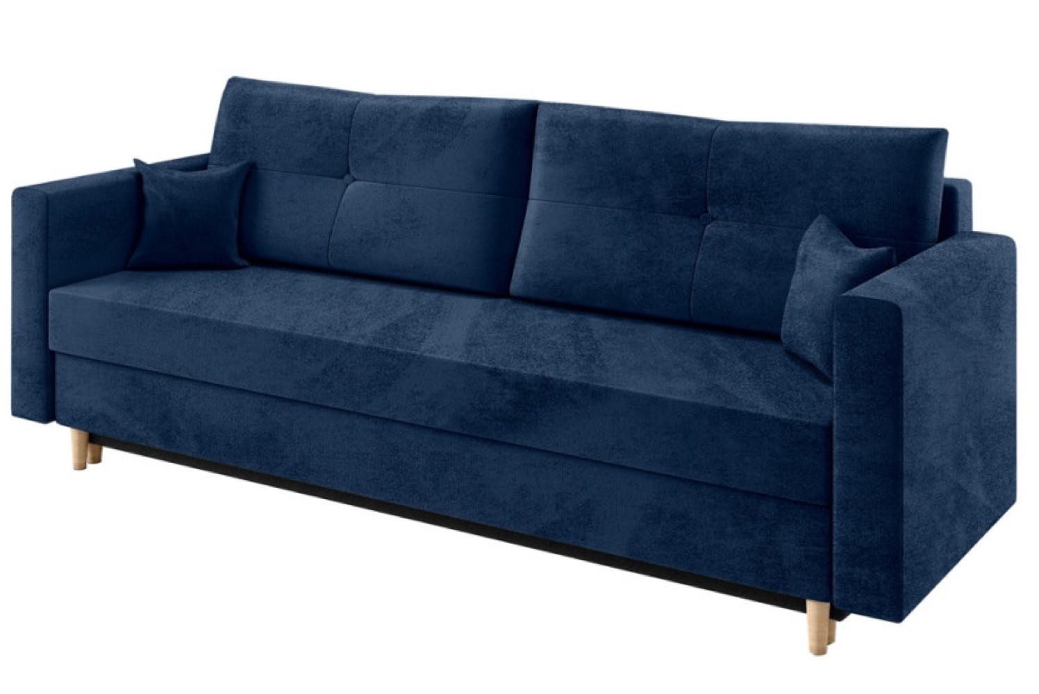 SOFA Blau ALKO Ausziehbar - Blau, Textil (217/92/85cm) - Sepro Meble